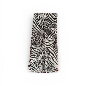 Zebra Print Scarf 13 by 63 inches